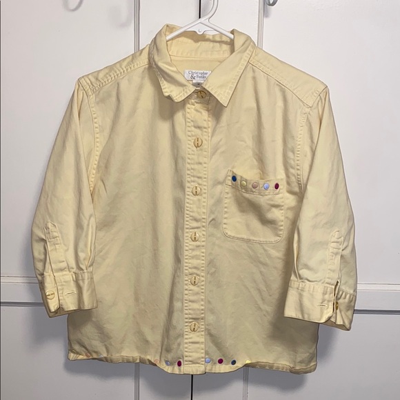 Christopher & Banks Tops - Christopher & Banks Medium Yellow Button Down Shirt